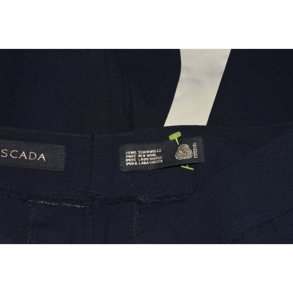 ESCADA Black Label Evening Stretch Black Wool Dress Pants - Picture 7 of 8